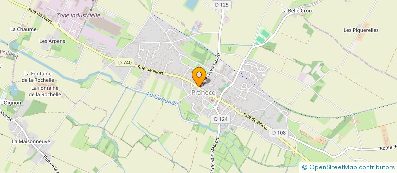 localisation de l'entreprise GABILLY  PRAHECQ