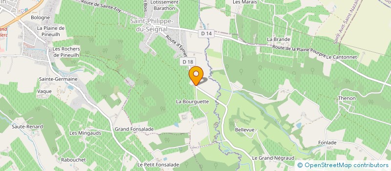 localisation de l'entreprise GABILOU  SAINT-PHILIPPE-DU-SEIGNAL