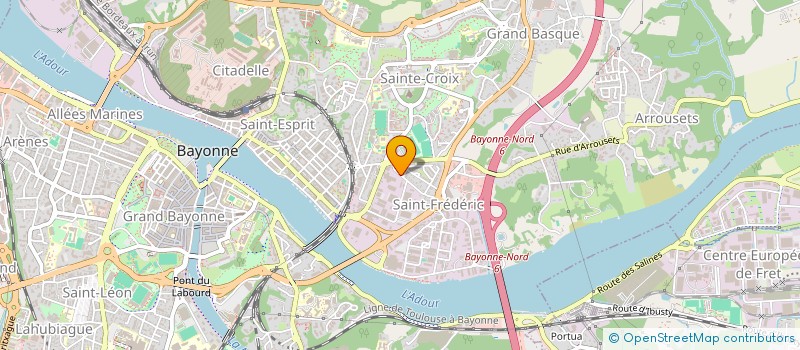 localisation de l'entreprise GABILUZI à BAYONNE