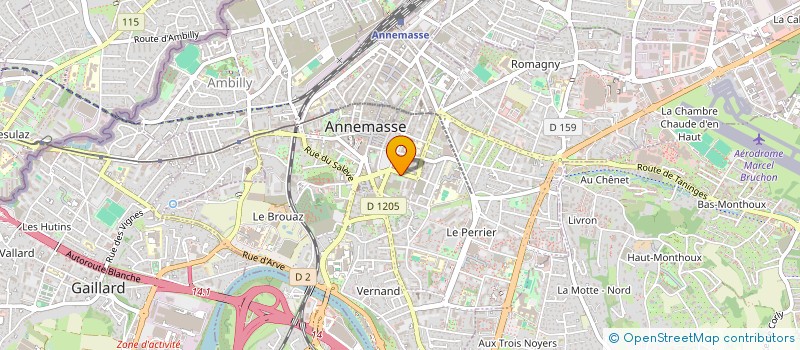 localisation de l'entreprise GABIM à ANNEMASSE