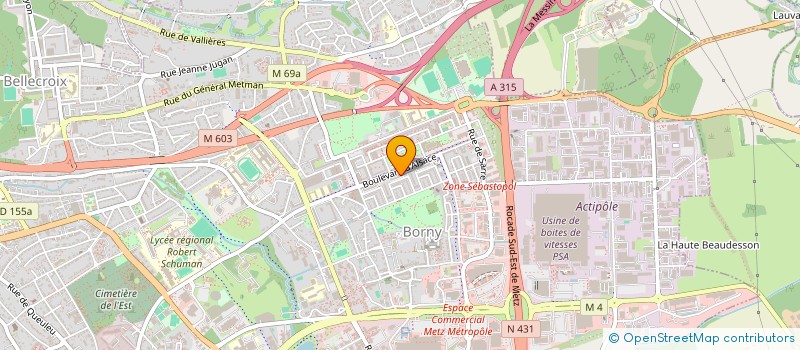 localisation de l'entreprise GABIMMO  METZ