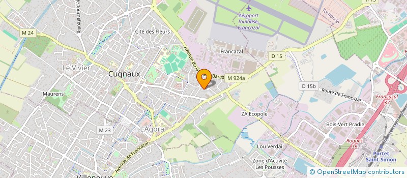 localisation de l'entreprise GABIN 22  CUGNAUX