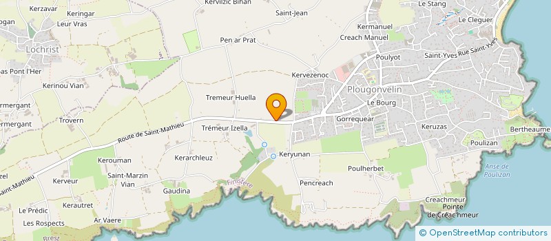 localisation de l'entreprise GABIN  PLOUGONVELIN