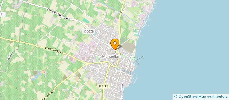 localisation de l'entreprise GABIN à MARSEILLAN