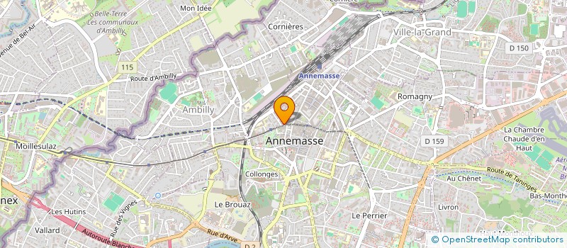 localisation de l'entreprise GABIN à ANNEMASSE