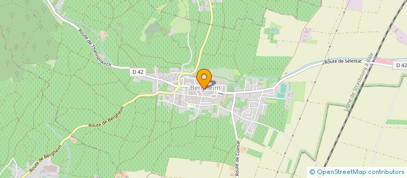 localisation de l'entreprise GABIN à BERGHEIM