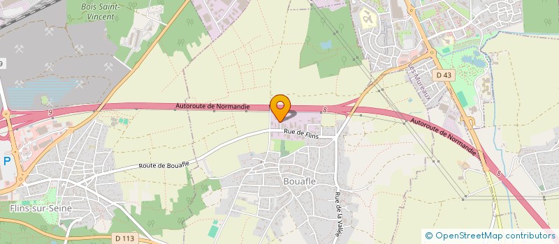 localisation de l'entreprise GABIN  FLINS-SUR-SEINE