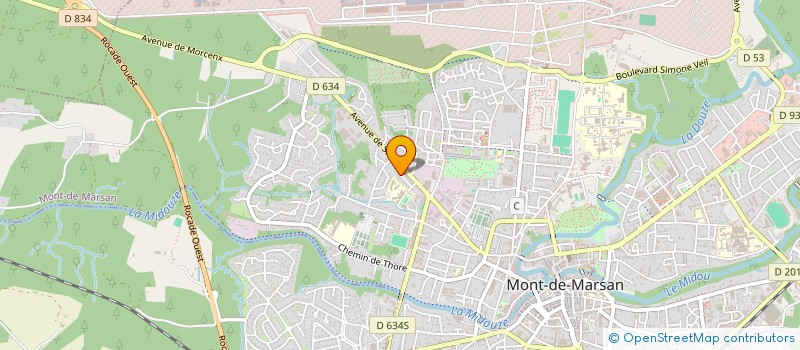 localisation de l'entreprise GABIN à MONT-DE-MARSAN