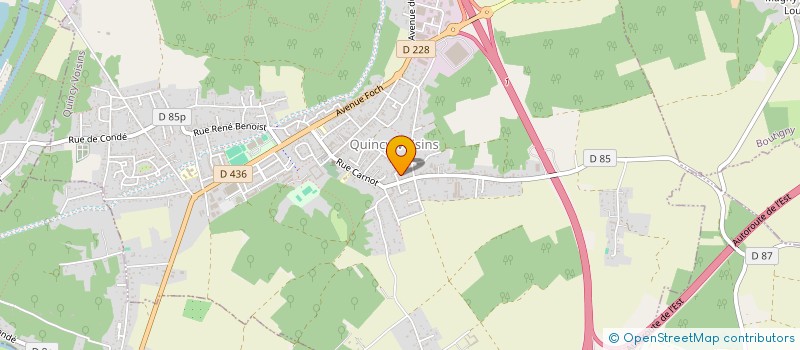 localisation de l'entreprise GABIN  QUINCY-VOISINS