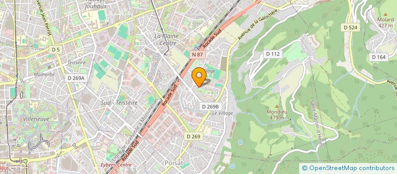 localisation de l'entreprise GABIN BELLET ET COACHING FORMATION à SAINT-MARTIN-D'HERES