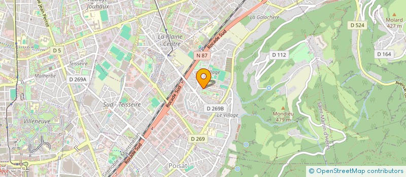 localisation de l'entreprise GABIN IMMO  SAINT-MARTIN-D'HERES