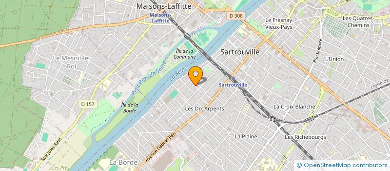 localisation de l'entreprise GABINEA à SARTROUVILLE