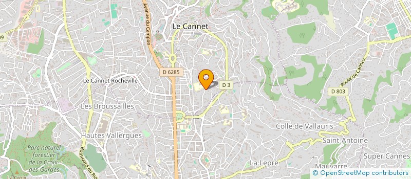 localisation de l'entreprise GABINOU à LE CANNET