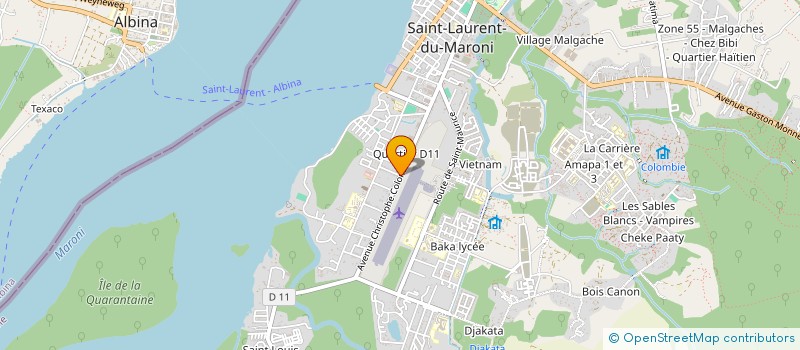 localisation de l'entreprise GABINVEST à SAINT-LAURENT-DU-MARONI