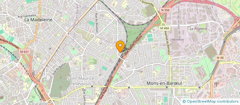 localisation de l'entreprise GABINVEST à LILLE