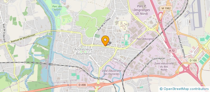 localisation de l'entreprise GABION  ANDREZIEUX-BOUTHEON