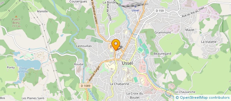 localisation de l'entreprise GABIROMY à USSEL