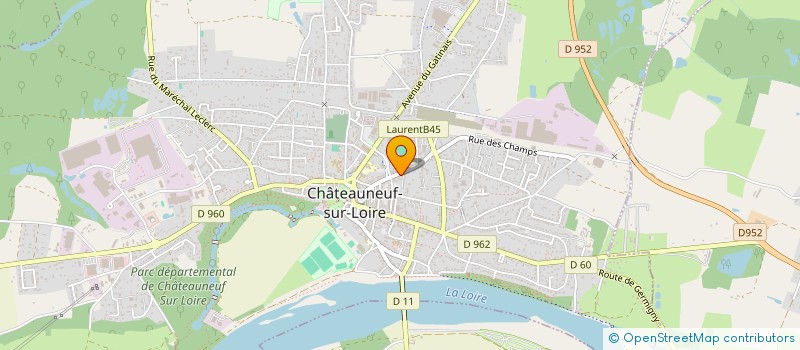 localisation de l'entreprise GABISOA  CHATEAUNEUF-SUR-LOIRE