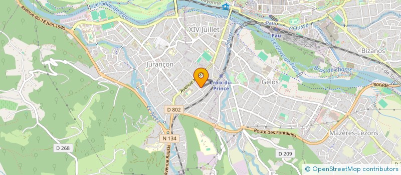 localisation de l'entreprise GABIZOS à JURANCON