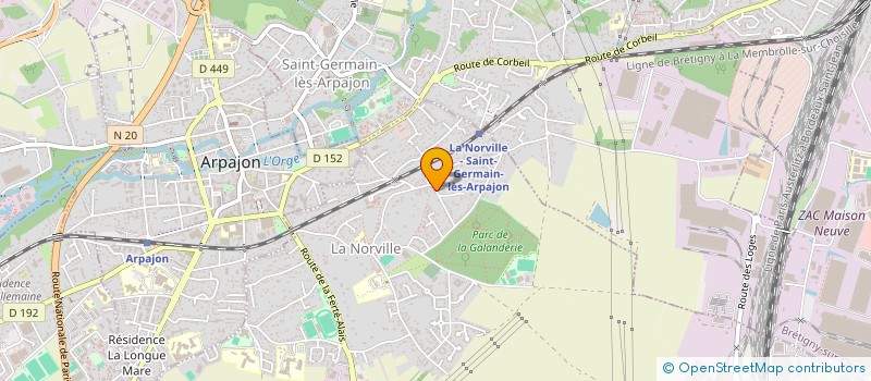 localisation de l'entreprise GABJU à ORLEANS