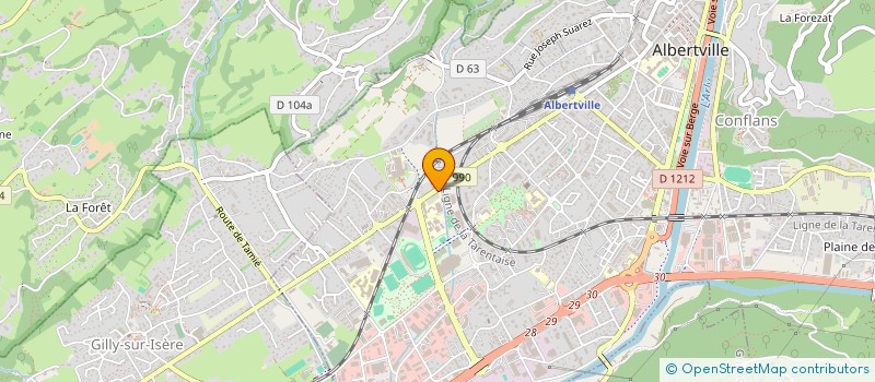 localisation de l'entreprise GABLEO LG3  GILLY-SUR-ISERE