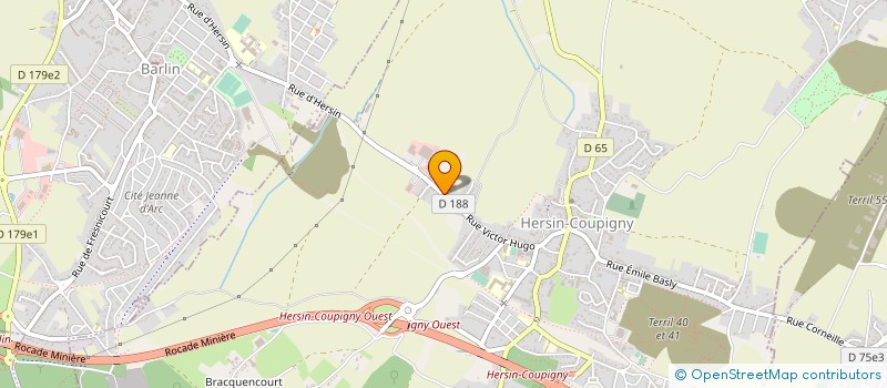 localisation de l'entreprise GABLIN SA à HERSIN-COUPIGNY