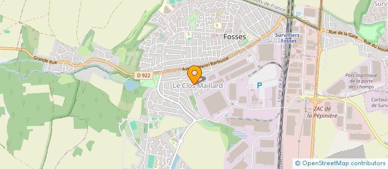 localisation de l'entreprise GABMAR IMMO  MARLY-LA-VILLE