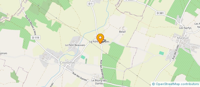 localisation de l'entreprise GABMIN  COURBILLAC