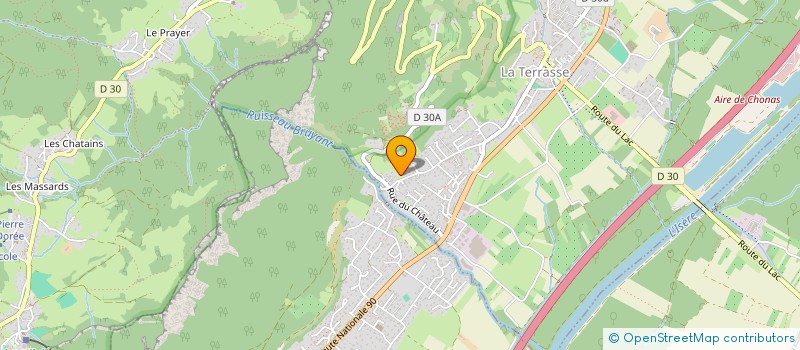 localisation de l'entreprise GABNAEL  LA TERRASSE