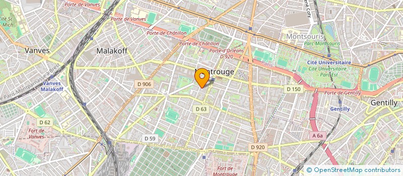 localisation de l'entreprise GABOLI  MONTROUGE