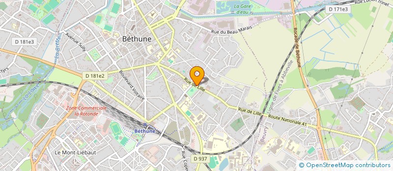 localisation de l'entreprise GABOLI  BETHUNE