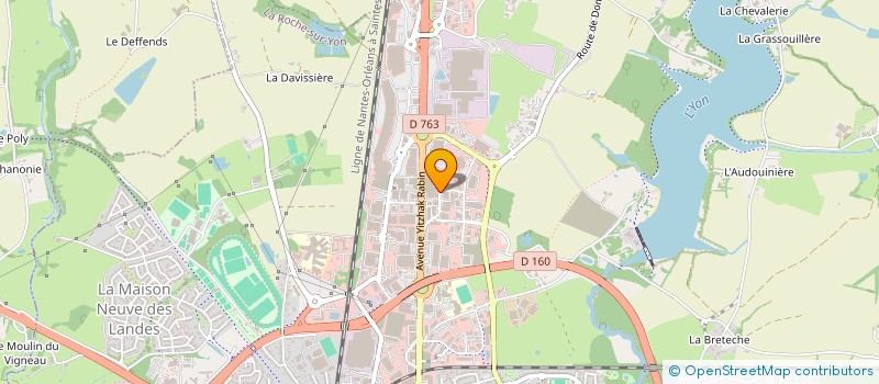 localisation de l'entreprise GABOREAU THIERRY SARL à LA ROCHE-SUR-YON