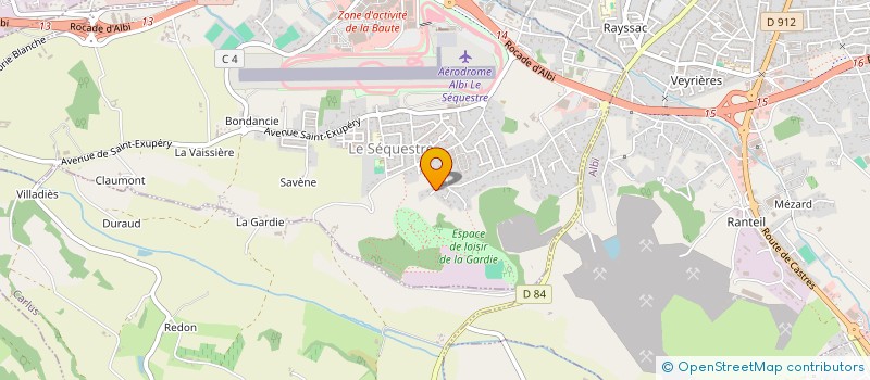 localisation de l'entreprise GABORIE  LE SEQUESTRE