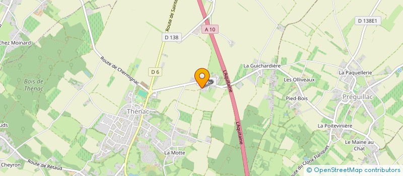 localisation de l'entreprise GABORIEAU FRERE ET SOEUR  THENAC