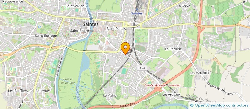 localisation de l'entreprise GABORIT  SAINTES