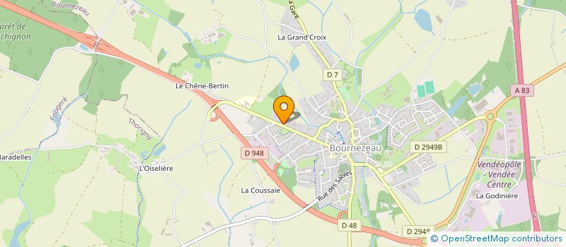 localisation de l'entreprise GABORIT AUTOMOBILES  BOURNEZEAU