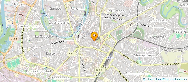 localisation de l'entreprise GABORIT TRANSACTIONS  NIORT