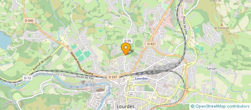 localisation de l'entreprise GABPHILAU  LOURDES