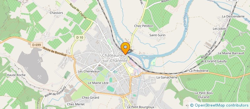 localisation de l'entreprise GABREA 2 à CHATEAUNEUF-SUR-CHARENTE