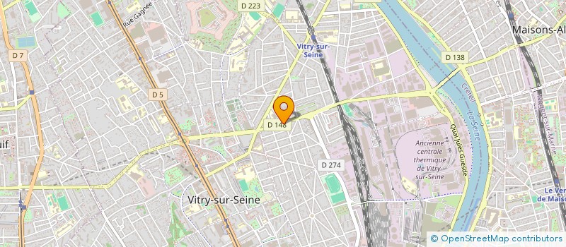 localisation de l'entreprise GABRIBAT à VITRY-SUR-SEINE