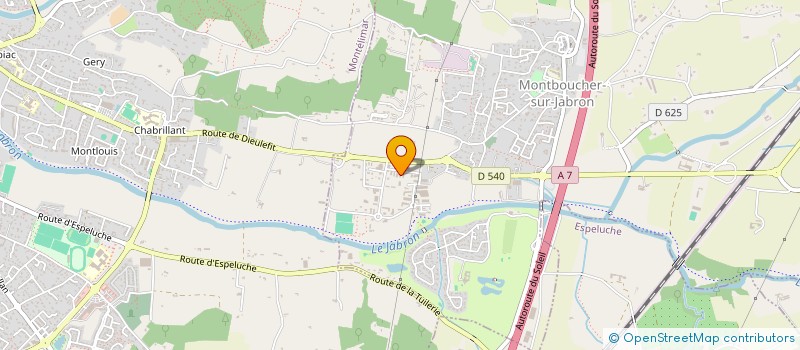 localisation de l'entreprise GABRICIE  MONTBOUCHER-SUR-JABRON