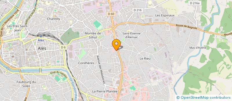 localisation de l'entreprise GABRIEL  ALES