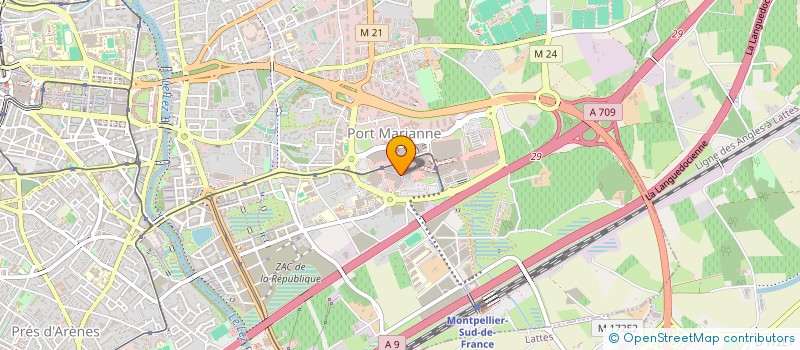 localisation de l'entreprise GABRIEL à MONTPELLIER