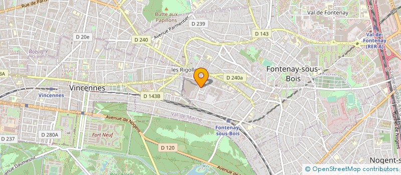 localisation de l'entreprise GABRIEL à FONTENAY-SOUS-BOIS