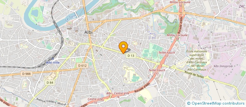 localisation de l'entreprise GABRIEL à ALBI