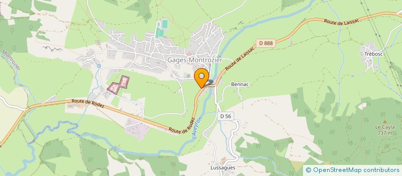 localisation de l'entreprise GABRIEL  MONTROZIER