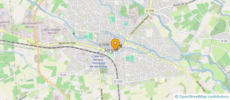localisation de l'entreprise GABRIEL ARNAUD ET FRANCOISE MULLER à L'ISLE-SUR-LA-SORGUE