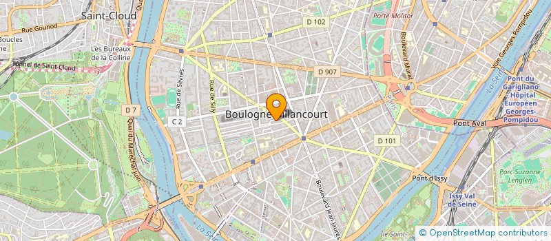 localisation de l'entreprise GABRIEL & CORENTIN à BOULOGNE-BILLANCOURT
