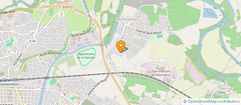 localisation de l'entreprise GABRIEL DEBIEN  CARCASSONNE