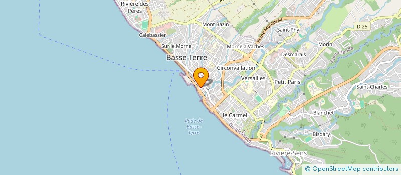 localisation de l'entreprise GABRIEL ET JACQUES DE LACAZE à BASSE-TERRE